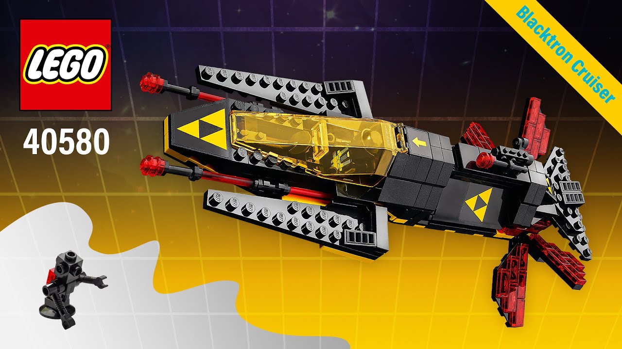 LEGO Icons | Blacktron Cruiser (40580)[356 pcs] Step-by-Step Building Instructions | TopBrickBuilder