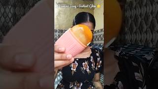 Turmeric Ice facial at home✨ #viral #skincare #brightskin #shortvideo #facial #beauty #youtubeshorts