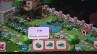 Lets Play Gardenscapes! Day 2 In The 3rd Area! Helping The Kitty Out Of The Tree!