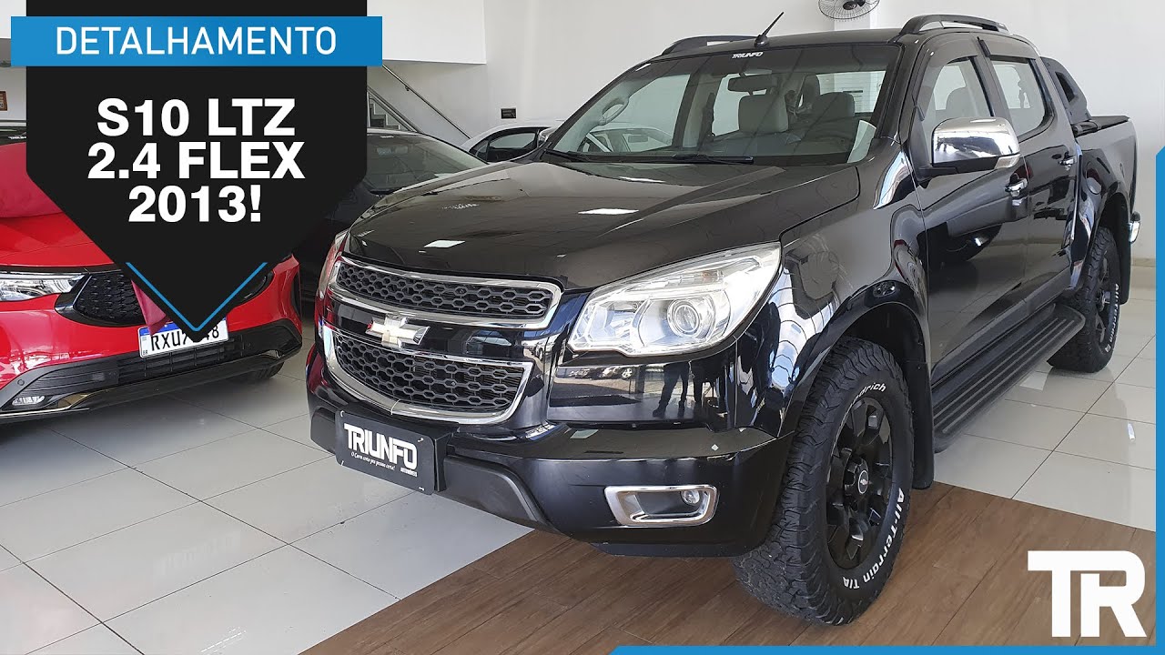 Detalhamento - S10 LTZ 2.4 4X2 Flex MT 2013 Preta (Único Dono)