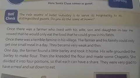Class 7 Moral Science chapter 5 Indian Santa