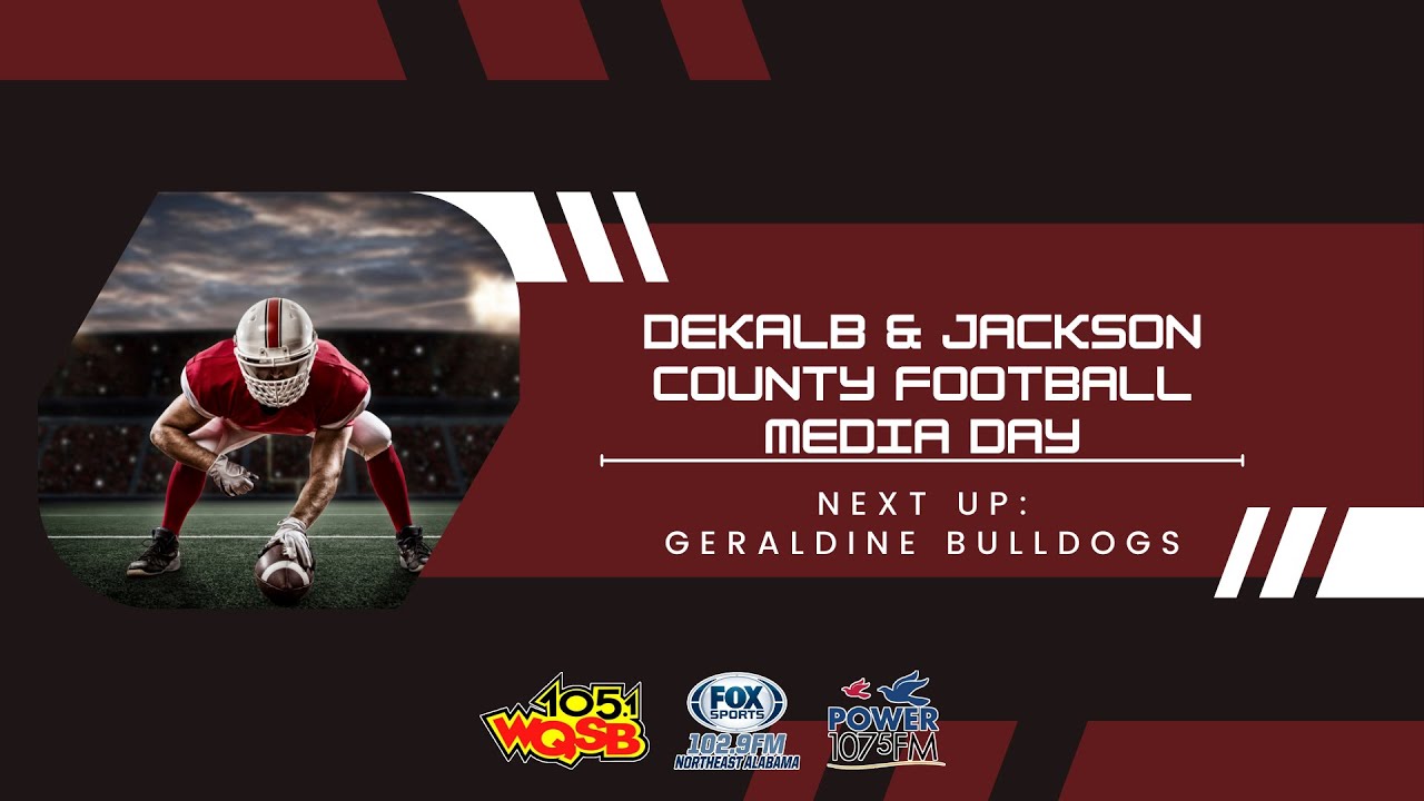 WQSB High School Football Media Days 2022 Geraldine Bulldogs YouTube