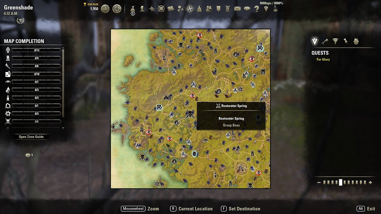 ESO World Bosses - Greenshade - Rootwater Spring