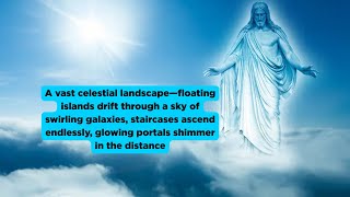🌌✨ A Vast Celestial Landscape: Floating Islands & Cosmic Wonders ✨🌌