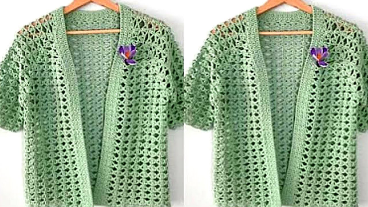 BEAUTIFUL 😍 Crochet pattern for CARDIGAN, SWEATER | easy crochet summer top pattern