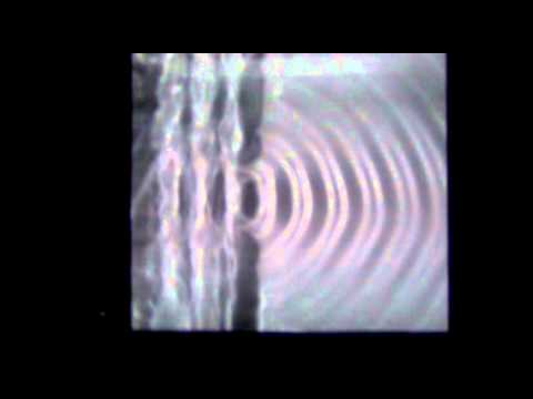 Wave tank showing diffraction and Interference