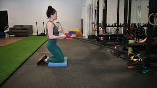 Kneeling Squat with Row