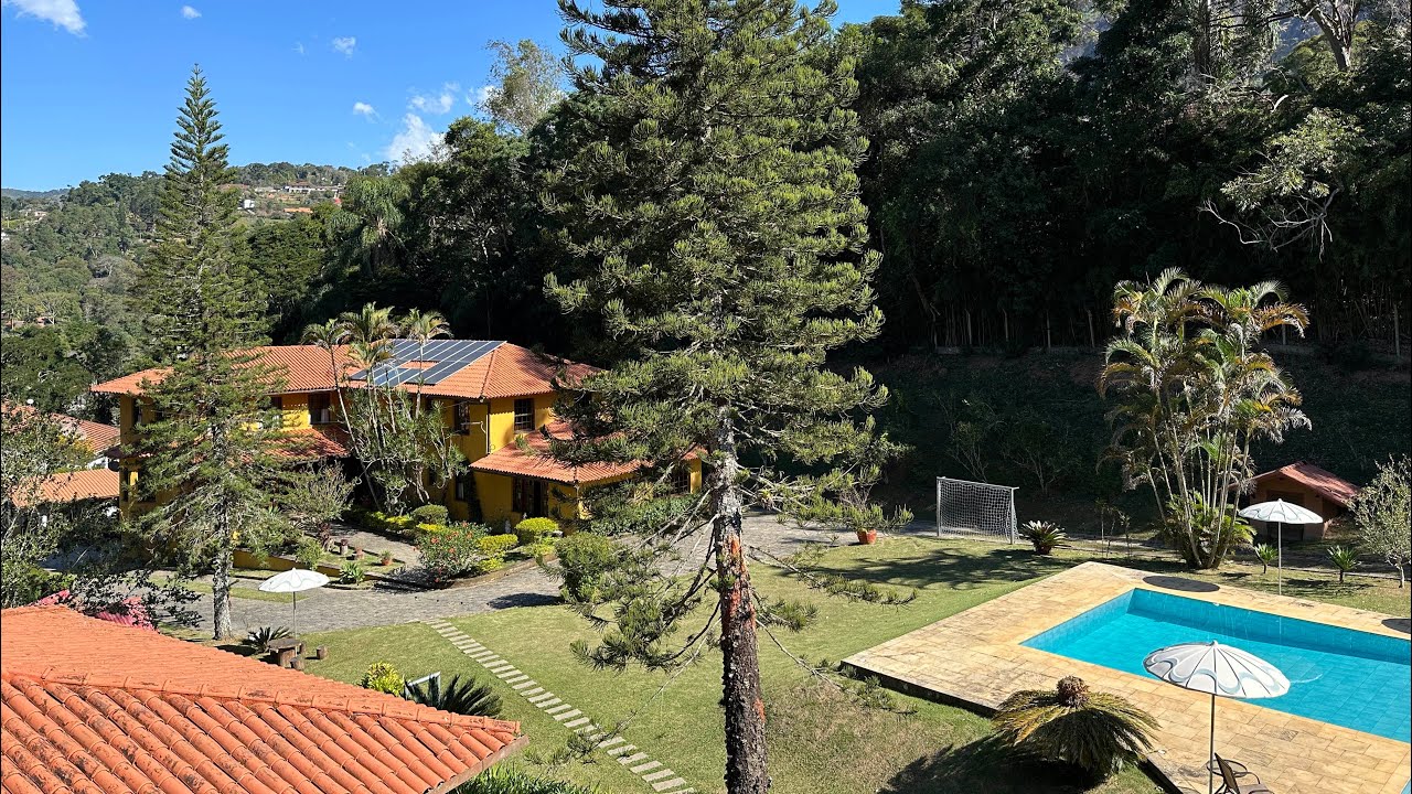 CA0702 | Casa estilo Sítio - 9 Quartos, Lazer com Piscina, Gourmet, Sauna, Hidro, pomar, Horta 🍎🥬