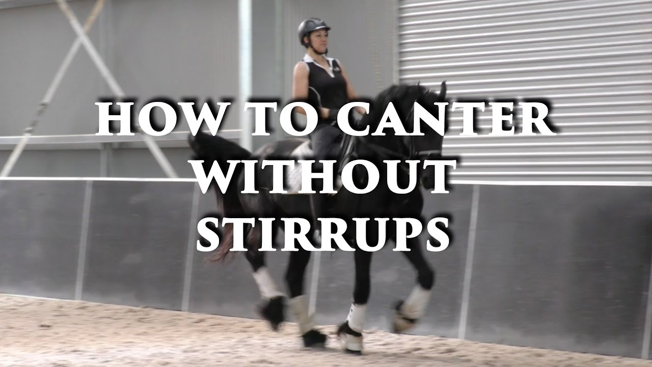 How To Canter Without Stirrups