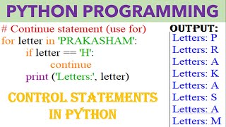 Control Statements in Python