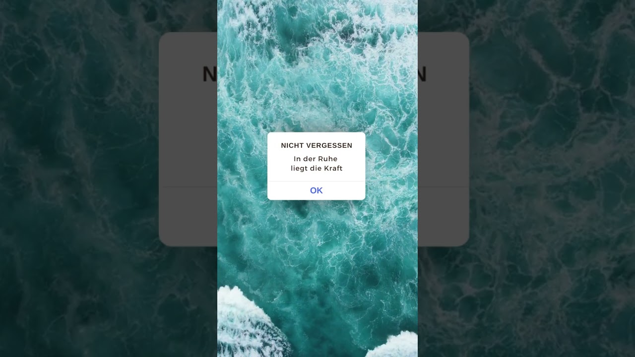 Ruhe liegt die Kraft  🌊 