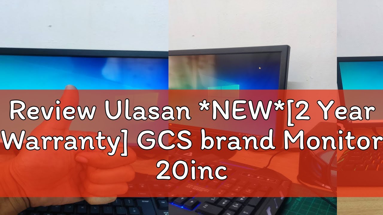 Review Ulasan *NEW*[2 Year Warranty] GCS brand Monitor 20inch/22inch ...