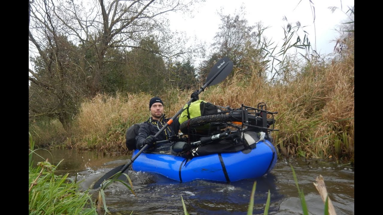 Pøle Åen, foldecykel og packraft [Mikroeventyr]