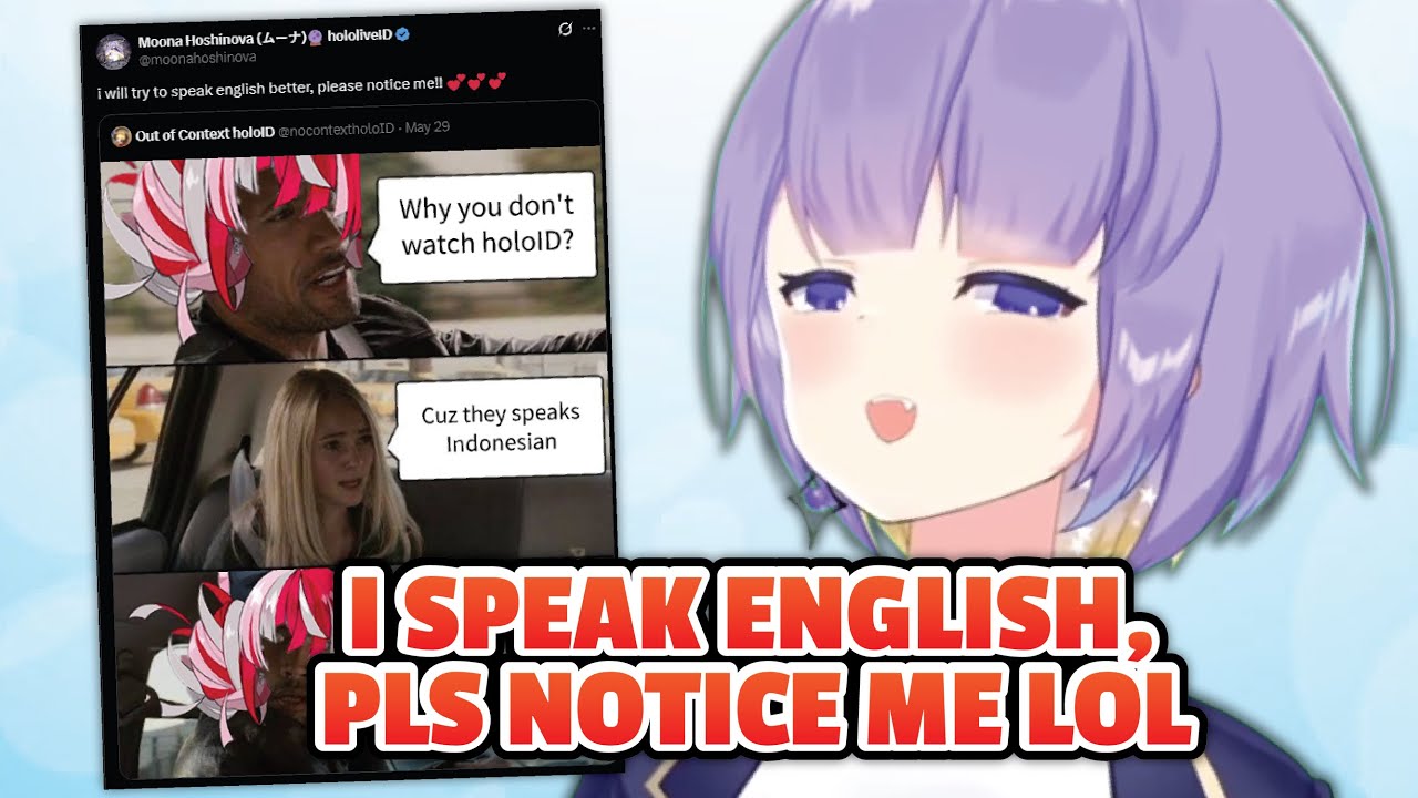 Moona reacts to "WHY DONT YOU WATCH HOLO ID" meme on twitter