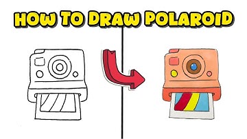 How to Draw a Polaroid Camera – Colorful Drawing Guide for Beginners