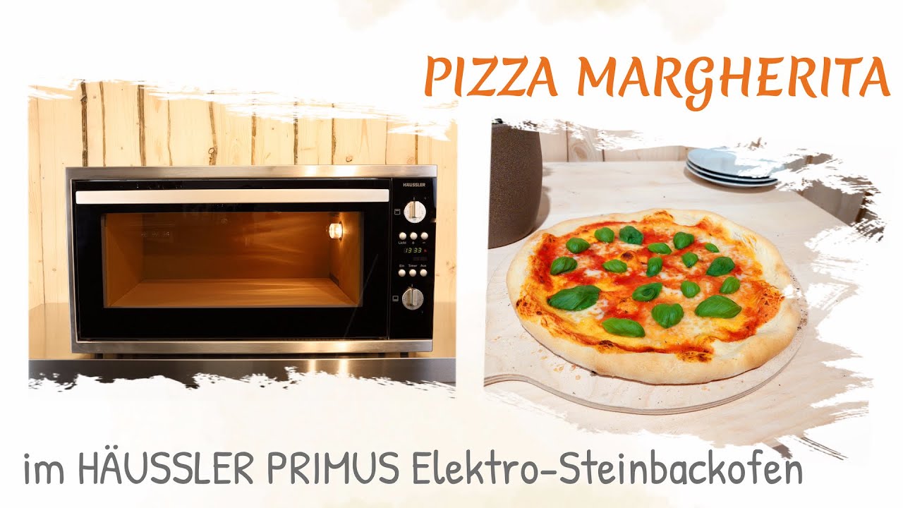 Der Klassiker - Pizza Margherita | zubereitet im Häussler Primus Elektro-Steinbackofen