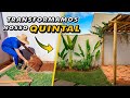 COMO FIZEMOS NOSSO JARDIM DO ZERO + PISO DO PERGOLADO com TIJOLINHO