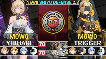NEW CHARACTER! M0W0 Yidhari X Ju Fufu X Trigger Showcase | NEW!! Shiyu Defense Zenless Zone Zero 2.3