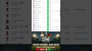 MY WEEK 7 FANTASY BASEBALL PREVIEW! #fantasybaseball #espnbaseball #baseball #mlb #minnesotatwins