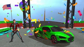 đua xe mạo hiểm/Superhero Mega Ramp: GT Racing Stunts Car Games #1/game wfk screenshot 2