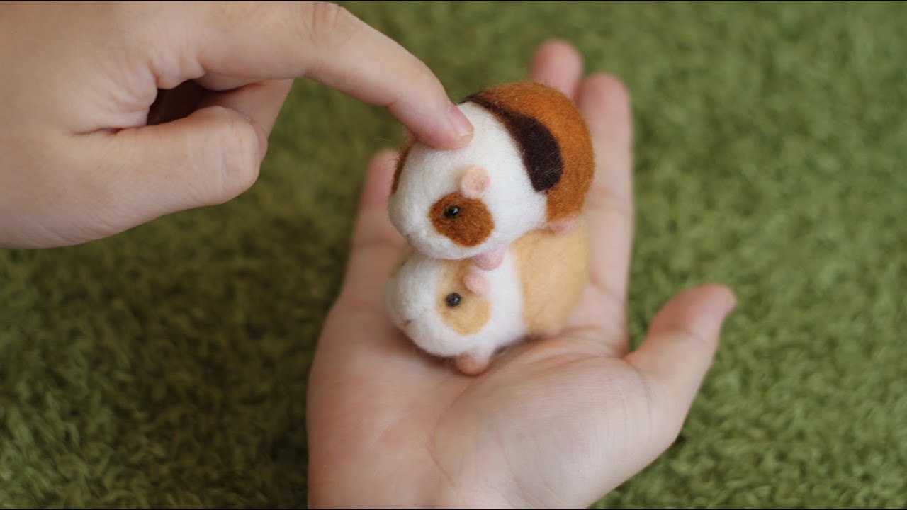 台湾 モルモットウールフェルトキット（ビデオ指導付き） woolwoolfelt