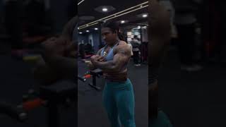 Indian female bodybuilder 😈#gymshorts #motivation #femalefitness