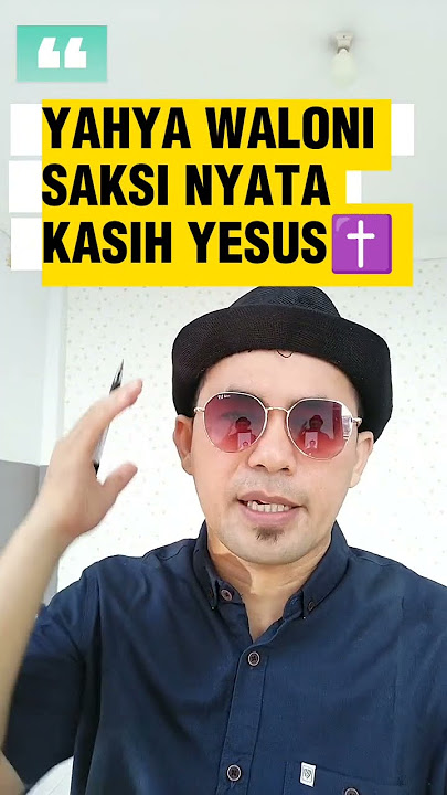 YAHYA WALONI MENINGGAL. #diskusiagama #debatagama #yesus #khotbah #yahyawaloni #edistv #zuma #doa