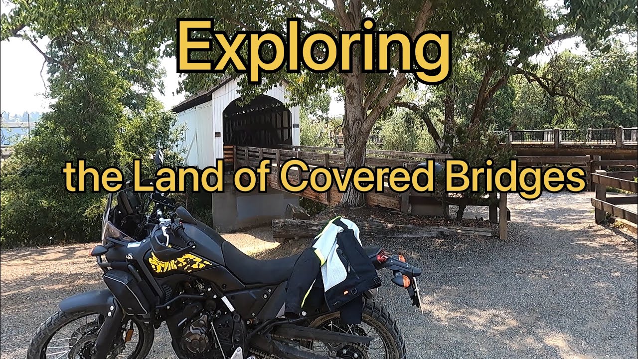 Exploring the land of covered bridges by motorcycle