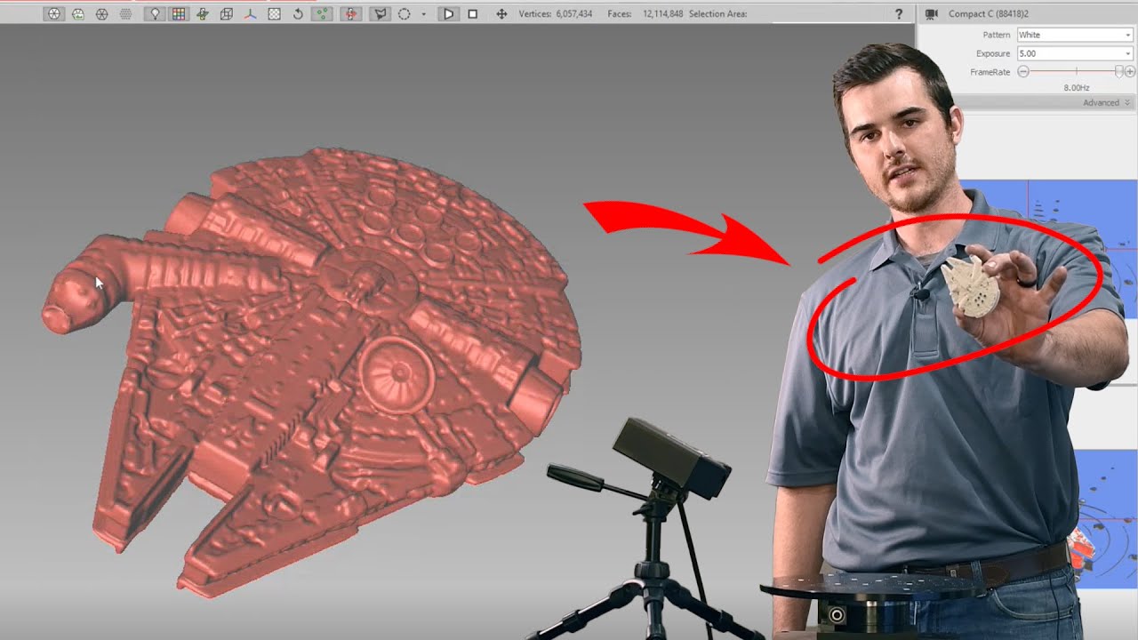 3D Scanning a Spaceship Toy