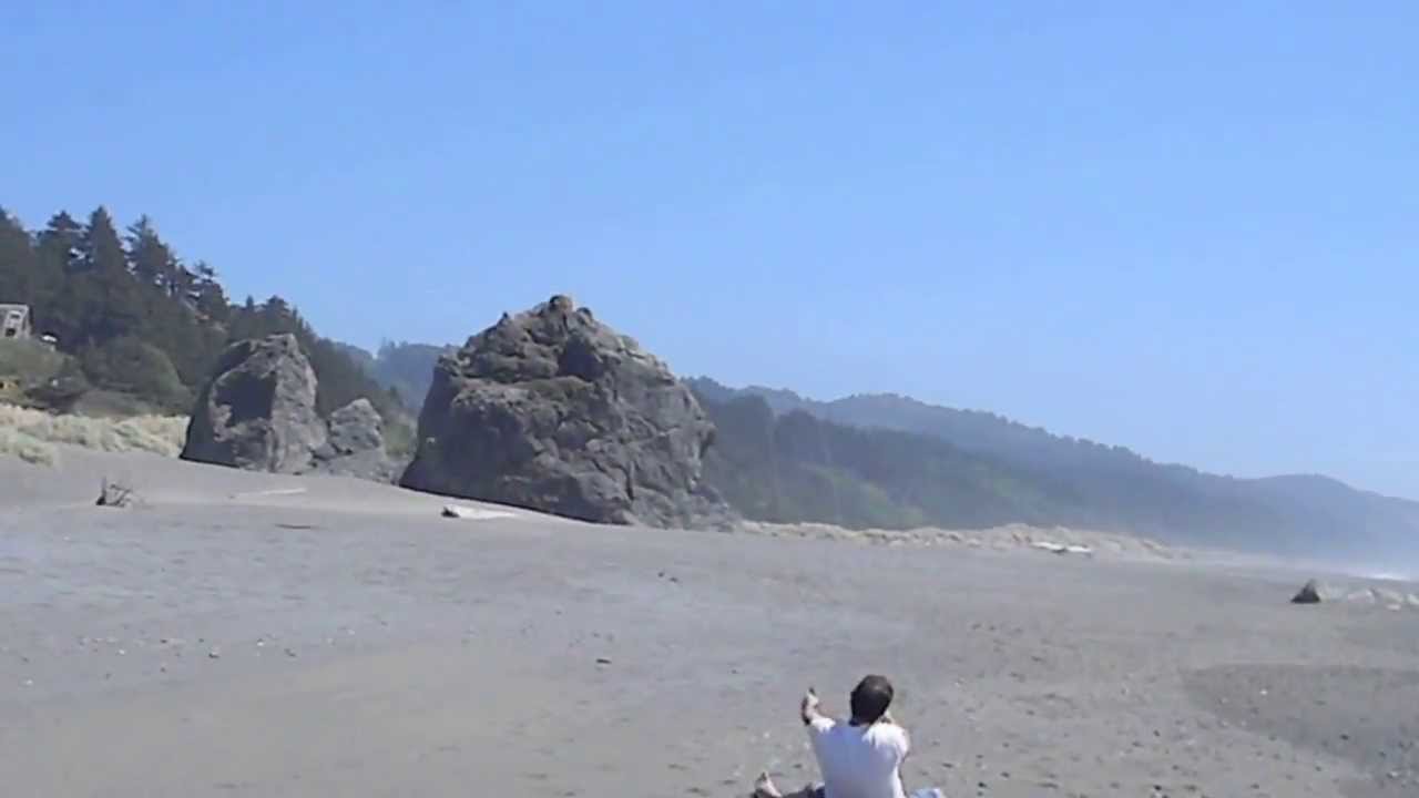 HAWAIIAN SPIN OFF KITE FLYING AT GOLD BEACH OREGON YouTube