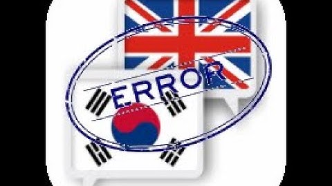 English Translate (Error Fix)