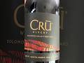 Cru Winery Pinot Noir Taste Test #shorts