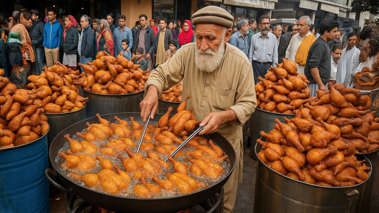 Most famous Breakfast in Afghanistan | Liver fry | Rosh Dampukhat ...