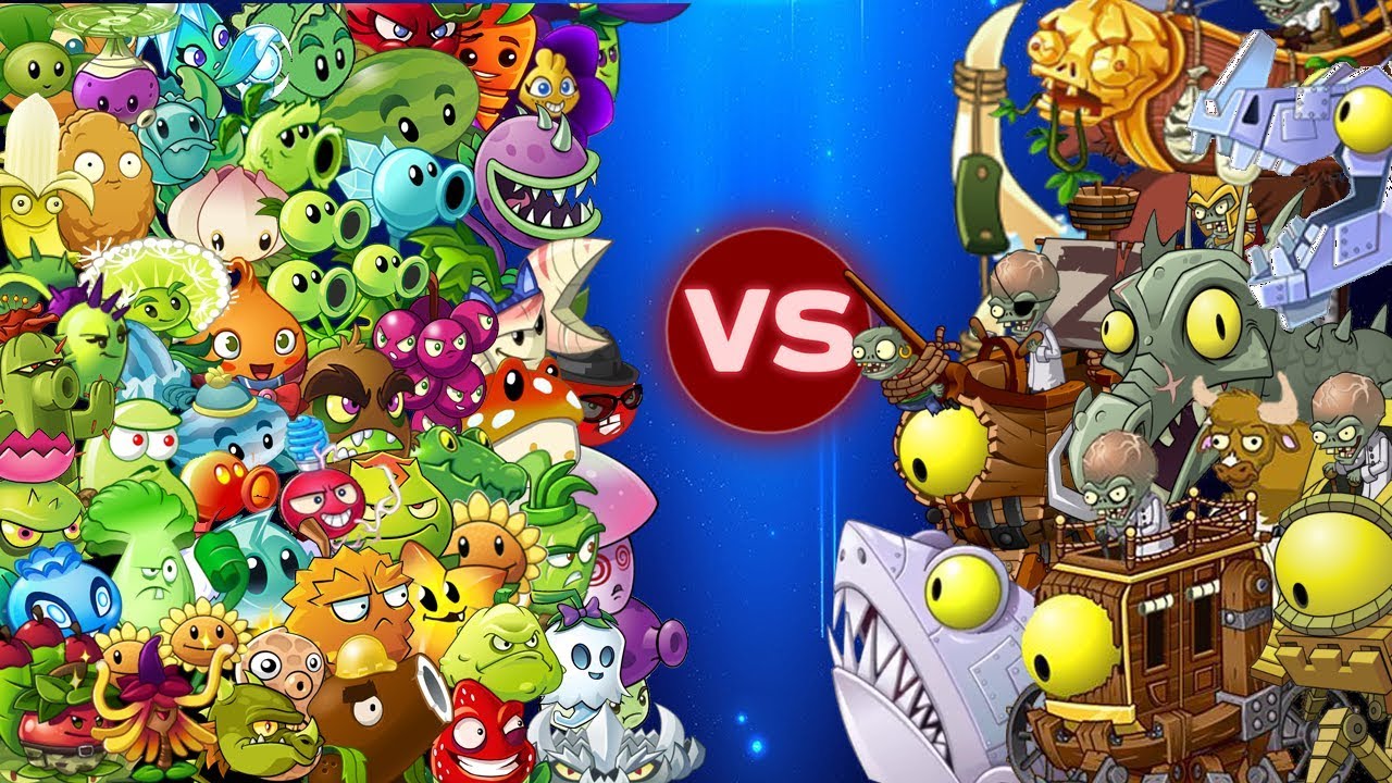 Plants vs Zombies 2 Todos los Dr. Zomboss finales vs Todas las Plantas ...