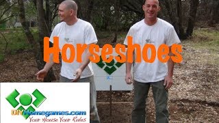 How to build Horseshoes  DIYHomegames