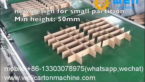 automatic partition cardboard assembly machine