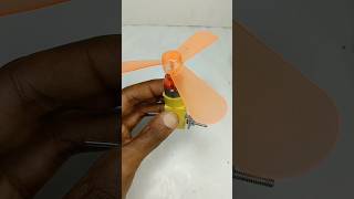 Hand power fan using gear motor - DC Motor #dcmotor #tech #shorts #fan #power #shorts
