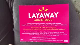 Walmart Layaway 2019