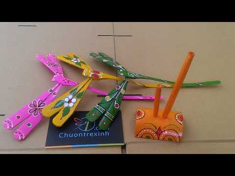 Video Chuồn chuồn tre màu 15cm