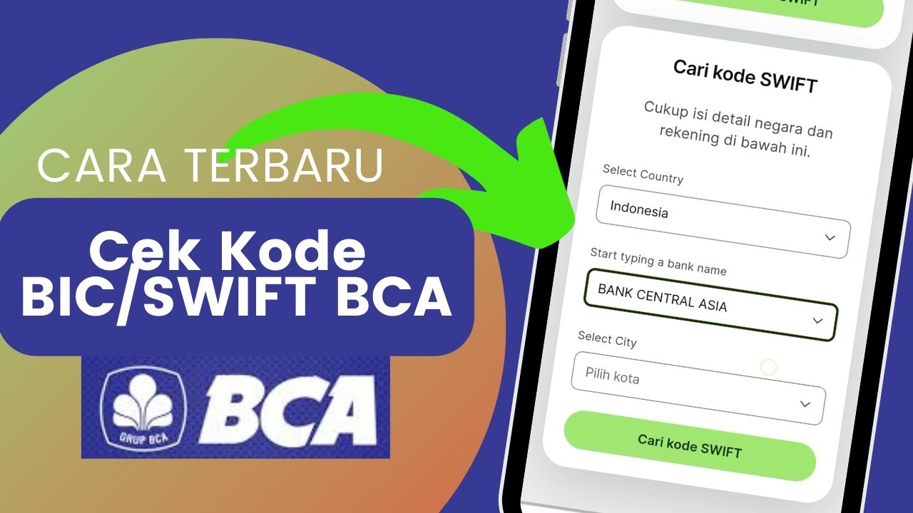 Cara Cek kode Swift BCA YouTube