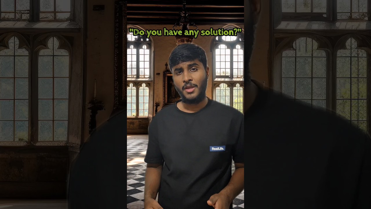 Greatest solution ever 💀😂... 