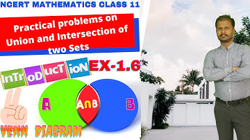 SETS  Practical Problems on Union and Intersection of Two Sets Ex 1 6 INTRODUCTION  Class 11CBSENCER