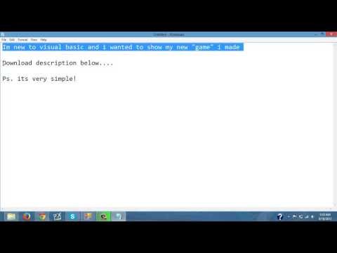 How to keep idiot busy! Visual Basic Game