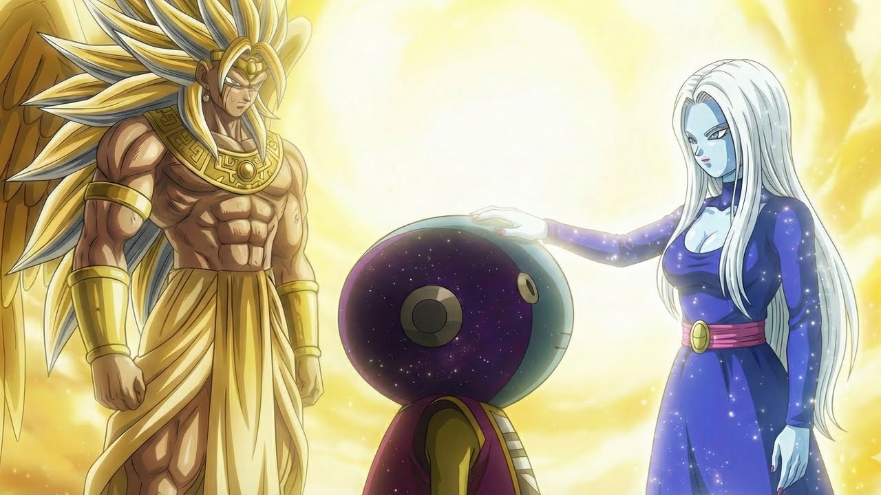 #4 Gogitto, the fusion of Vegetto and Gogetta, emerges to fight alongside a legion of angels