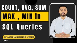 Famous COUNT, AVG, SUM, MAX & MIN Functions in SQL Query Urdu/Hindi Net Worth