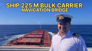 Navigation Bridge Of A Mega Ship Bulk Carrier Ship 225 M Long Ship