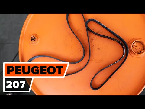 How to change serpentine belt on PEUGEOT 207 [TUTORIAL AUTODOC]