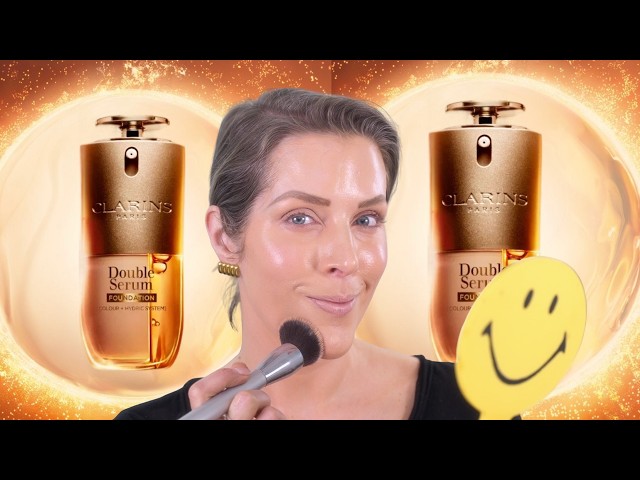 🔥 NEW CLARINS DOUBLE SERUM FOUNDATION - REVIEW & DEMO 🔥 - YouTube