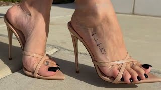 Feet In Stilettos High Heels
