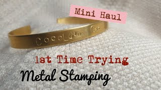 Trying Metal Stamping for the first time!! | Metal Stamping Haul | Metal Stamping tools